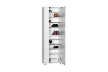 Shoe Cabinet Hvit - Hvit - Oppbevaring - Skooppbevaring - Skoskap