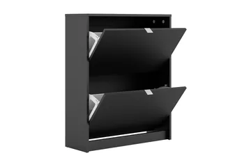 Shoey Skoskap 2 Fack - Svart - Oppbevaring - Skooppbevaring - Skoskap