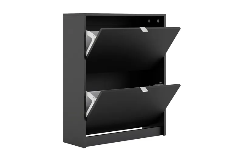 Shoey Skoskap 2 Fack - Svart - Oppbevaring - Skooppbevaring - Skoskap