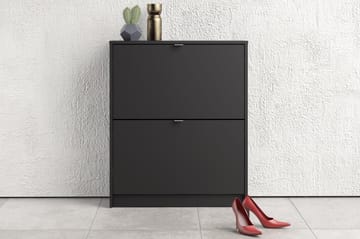 Shoey Skoskap 2 Fack - Svart - Oppbevaring - Skooppbevaring - Skoskap