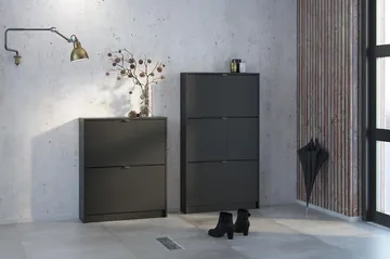 Shoey Skoskap 3 Fack - Svart - Oppbevaring - Skooppbevaring - Skoskap