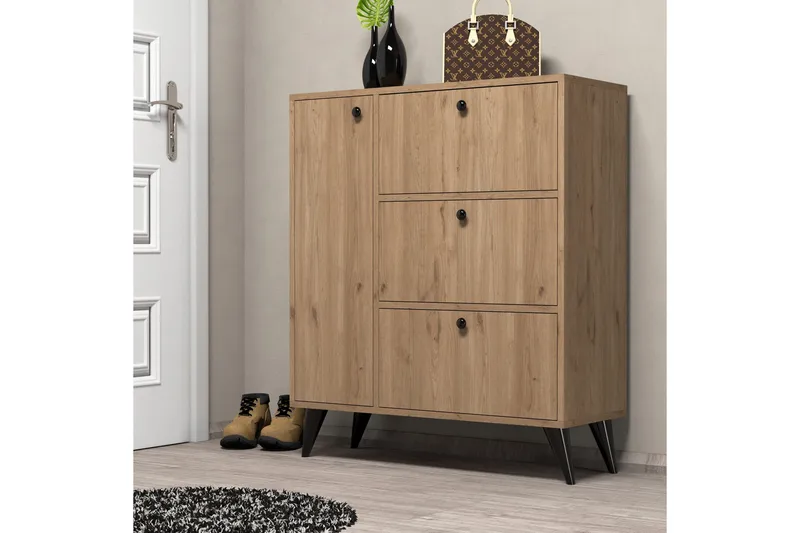 Skoskap Conin skoskap 35x90 cm Natur - Oppbevaring - Skooppbevaring - Skoskap