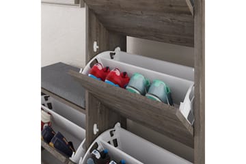 Skoskap Dude 105 cm - Mørkebrun - Oppbevaring - Skooppbevaring - Skoskap