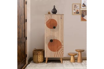 Skoskap Igrario 50 cm - Lyse brun - Oppbevaring - Skooppbevaring - Skoskap