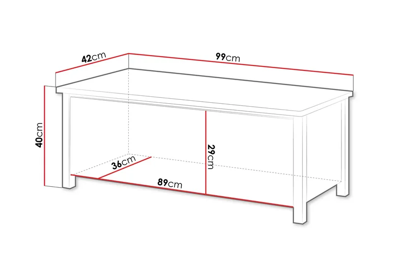 Storys Skobenk 99 cm - Hvit - Oppbevaring - Skooppbevaring - Skobenk & skohylle med benk