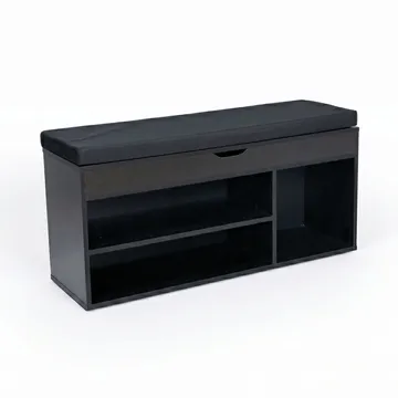 Ulvena skobenk med sittepute 104x51x32 cm - svart - Oppbevaring - Skooppbevaring - Skobenk & skohylle med benk
