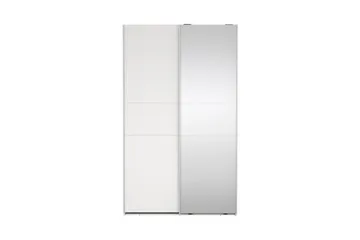 Takeru Garderobe med Speil 119x200 cm - Hvit - Oppbevaring - Garderober & garderobesystem