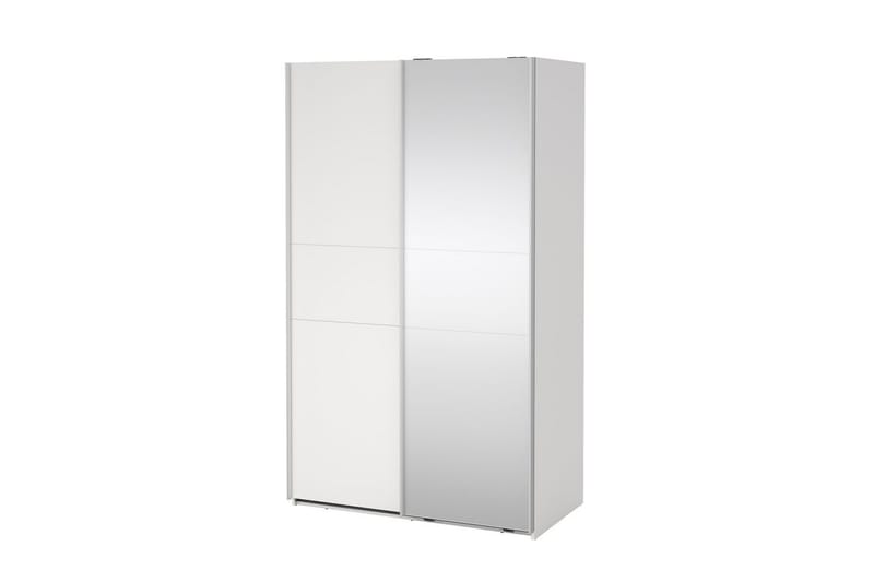 Takeru Garderobe med Speil 119x200 cm - Hvit - Oppbevaring - Garderober & garderobesystem