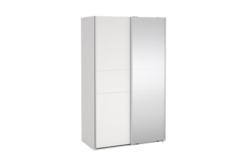 Takeru Garderobe med Speil 119x200 cm - Hvit - Oppbevaring - Garderober & garderobesystem