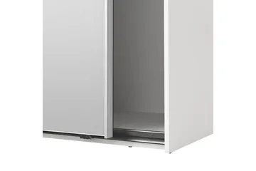 Takeru Garderobe med Speil 119x200 cm - Hvit - Oppbevaring - Garderober & garderobesystem
