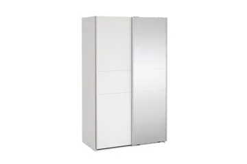 Takeru Garderobe med Speil 119x200 cm - Hvit - Oppbevaring - Garderober & garderobesystem