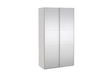 Takeru Garderobe med Speil 119x220 cm - Hvit - Oppbevaring - Garderober & garderobesystem