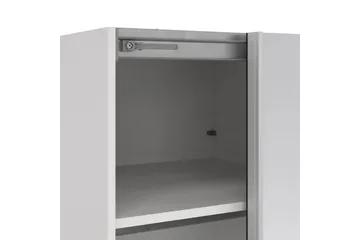 Takeru Garderobe med Speil 119x220 cm - Hvit - Oppbevaring - Garderober & garderobesystem