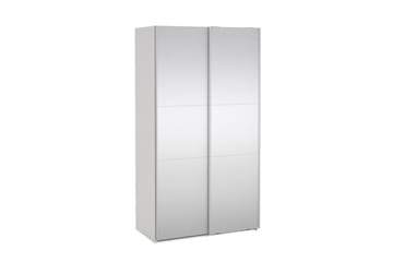 Takeru Garderobe med Speil 119x220 cm - Hvit - Oppbevaring - Garderober & garderobesystem