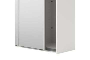 Takeru Garderobe med Speil 119x220 cm - Hvit - Oppbevaring - Garderober & garderobesystem