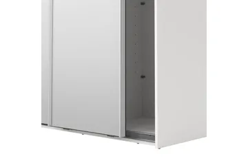 Takeru Garderobe med Speil 119x220 cm - Hvit - Oppbevaring - Garderober & garderobesystem