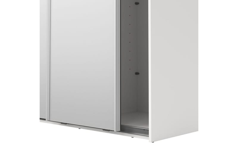 Takeru Garderobe med Speil 119x220 cm - Hvit - Oppbevaring - Garderober & garderobesystem