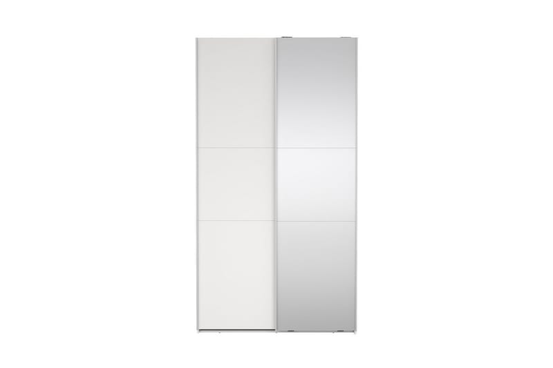Takeru Garderobe med Speil 119x221 cm - Hvit - Oppbevaring - Garderober & garderobesystem