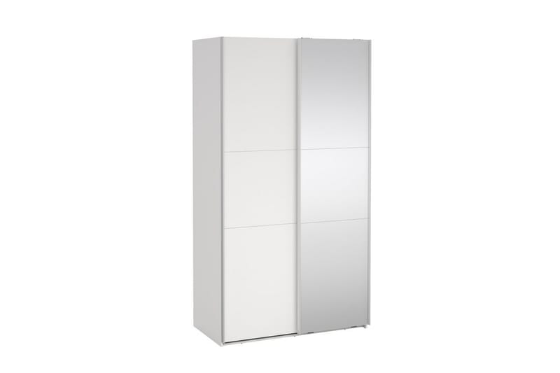 Takeru Garderobe med Speil 119x221 cm - Hvit - Oppbevaring - Garderober & garderobesystem
