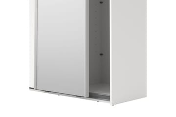 Takeru Garderobe med Speil 119x221 cm - Hvit - Oppbevaring - Garderober & garderobesystem