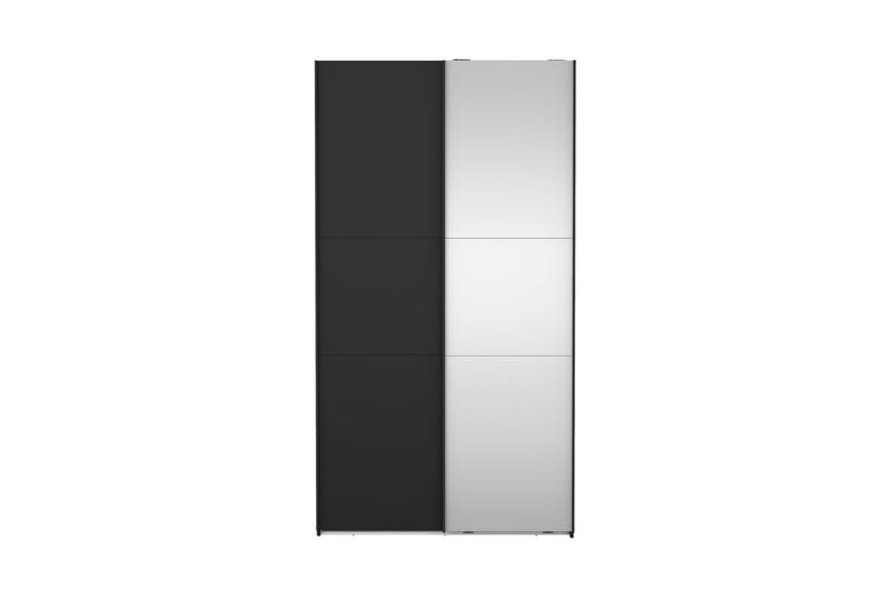 Takeru Garderobe med Speil 119x221 cm - Svart - Oppbevaring - Garderober & garderobesystem