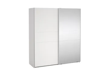 Takeru Garderobe med Speil 179x200 cm - Hvit - Oppbevaring - Garderober & garderobesystem