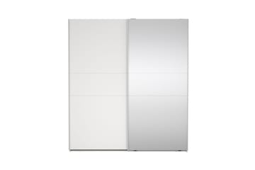 Takeru Garderobe med Speil 179x200 cm - Hvit - Oppbevaring - Garderober & garderobesystem