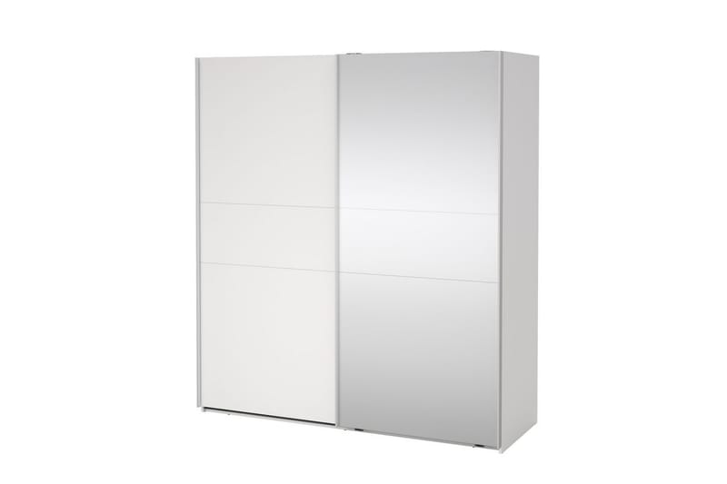 Takeru Garderobe med Speil 179x200 cm - Hvit - Oppbevaring - Garderober & garderobesystem