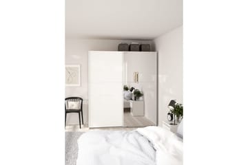 Takeru Garderobe med Speil 179x200 cm - Hvit - Oppbevaring - Garderober & garderobesystem