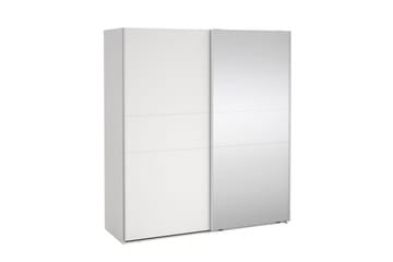 Takeru Garderobe med Speil 179x200 cm - Hvit - Oppbevaring - Garderober & garderobesystem