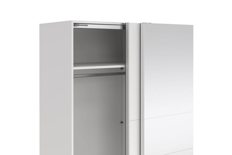 Takeru Garderobe med Speil 179x200 cm - Hvit - Oppbevaring - Garderober & garderobesystem