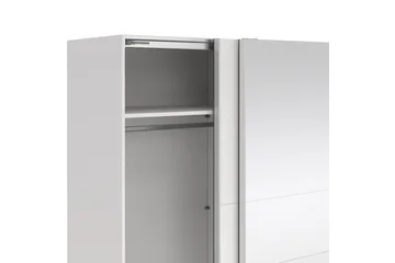 Takeru Garderobe med Speil 179x200 cm - Hvit - Oppbevaring - Garderober & garderobesystem