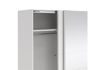Takeru Garderobe med Speil 179x200 cm - Hvit - Oppbevaring - Garderober & garderobesystem