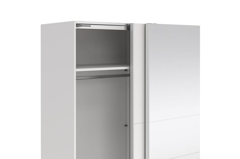 Takeru Garderobe med Speil 179x200 cm - Hvit - Oppbevaring - Garderober & garderobesystem