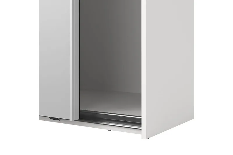 Takeru Garderobe med Speil 179x220 cm - Hvit - Oppbevaring - Garderober & garderobesystem