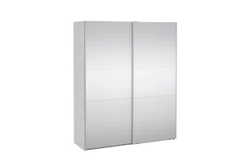 Takeru Garderobe med Speil 179x220 cm - Hvit - Oppbevaring - Garderober & garderobesystem