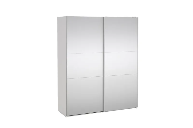 Takeru Garderobe med Speil 179x220 cm - Hvit - Oppbevaring - Garderober & garderobesystem