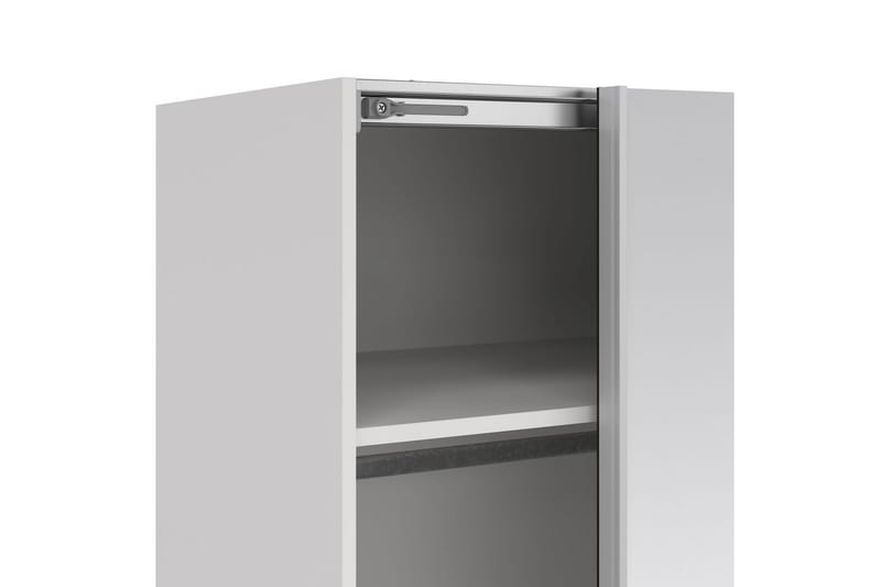 Takeru Garderobe med Speil 179x220 cm - Hvit - Oppbevaring - Garderober & garderobesystem