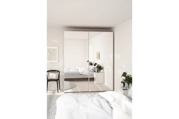 Takeru Garderobe med Speil 179x220 cm - Hvit - Oppbevaring - Garderober & garderobesystem