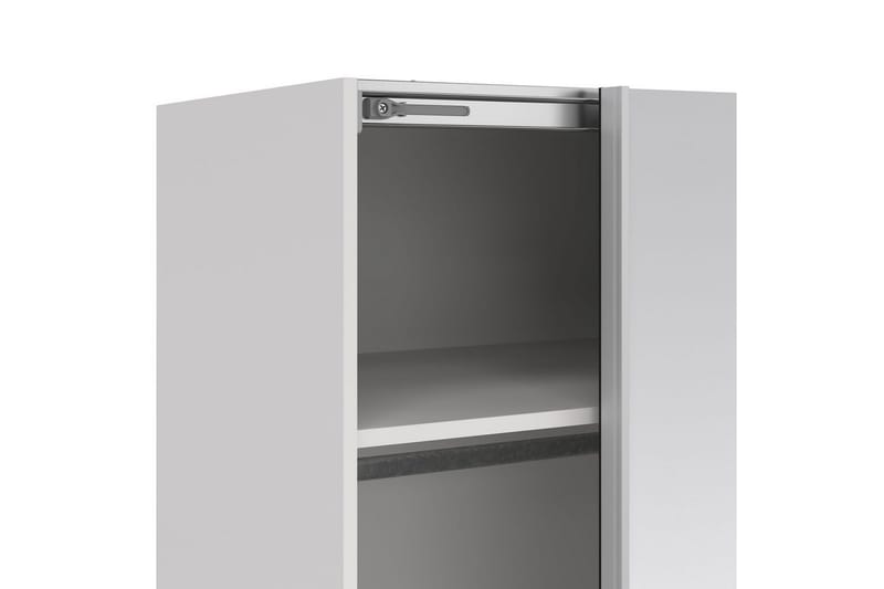 Takeru Garderobe med Speil 179x220 cm - Hvit - Oppbevaring - Garderober & garderobesystem