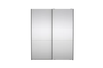 Takeru Garderobe med Speil 179x220 cm - Svart - Oppbevaring - Garderober & garderobesystem