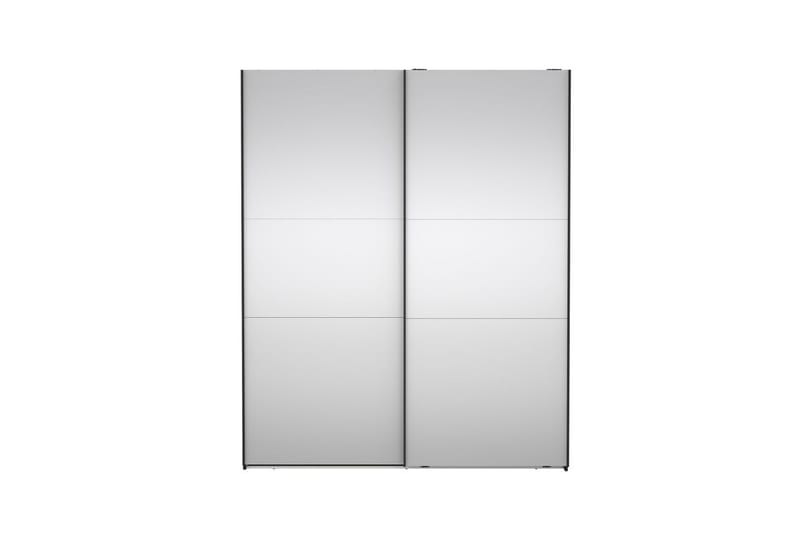 Takeru Garderobe med Speil 179x220 cm - Svart - Oppbevaring - Garderober & garderobesystem