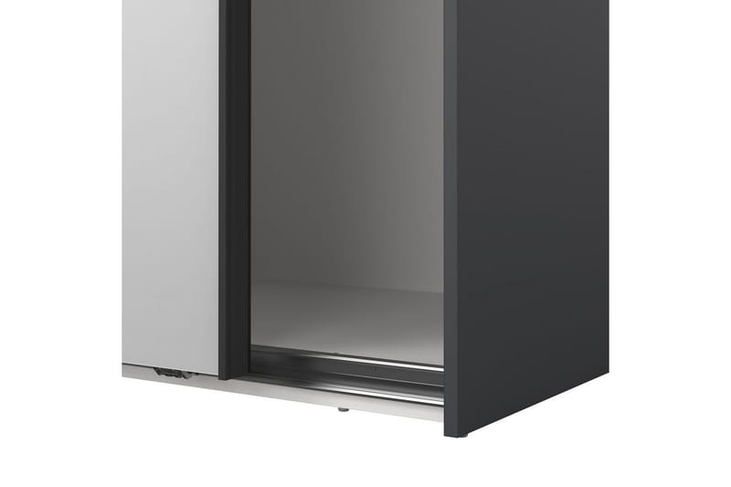 Takeru Garderobe med Speil 179x220 cm - Svart - Oppbevaring - Garderober & garderobesystem
