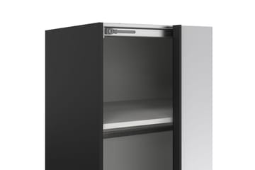 Takeru Garderobe med Speil 179x220 cm - Svart - Oppbevaring - Garderober & garderobesystem