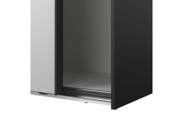 Takeru Garderobe med Speil 179x220 cm - Svart - Oppbevaring - Garderober & garderobesystem