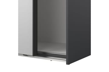 Takeru Garderobe med Speil 179x220 cm - Svart - Oppbevaring - Garderober & garderobesystem