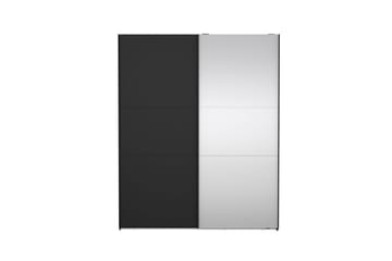 Takeru Garderobe med Speil 179x221 cm - Askgrå - Oppbevaring - Garderober & garderobesystem