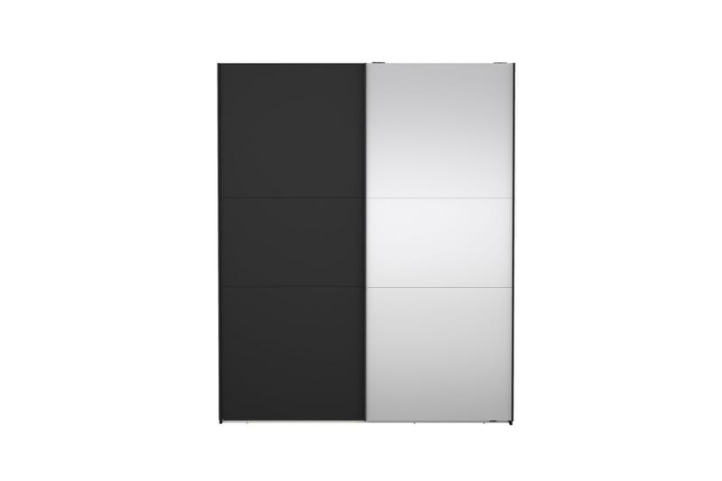 Takeru Garderobe med Speil 179x221 cm - Askgrå - Oppbevaring - Garderober & garderobesystem