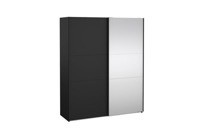 Takeru Garderobe med Speil 179x221 cm - Askgrå - Oppbevaring - Garderober & garderobesystem