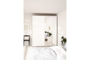 Takeru Garderobe med Speil 179x221 cm - Hvit - Oppbevaring - Garderober & garderobesystem